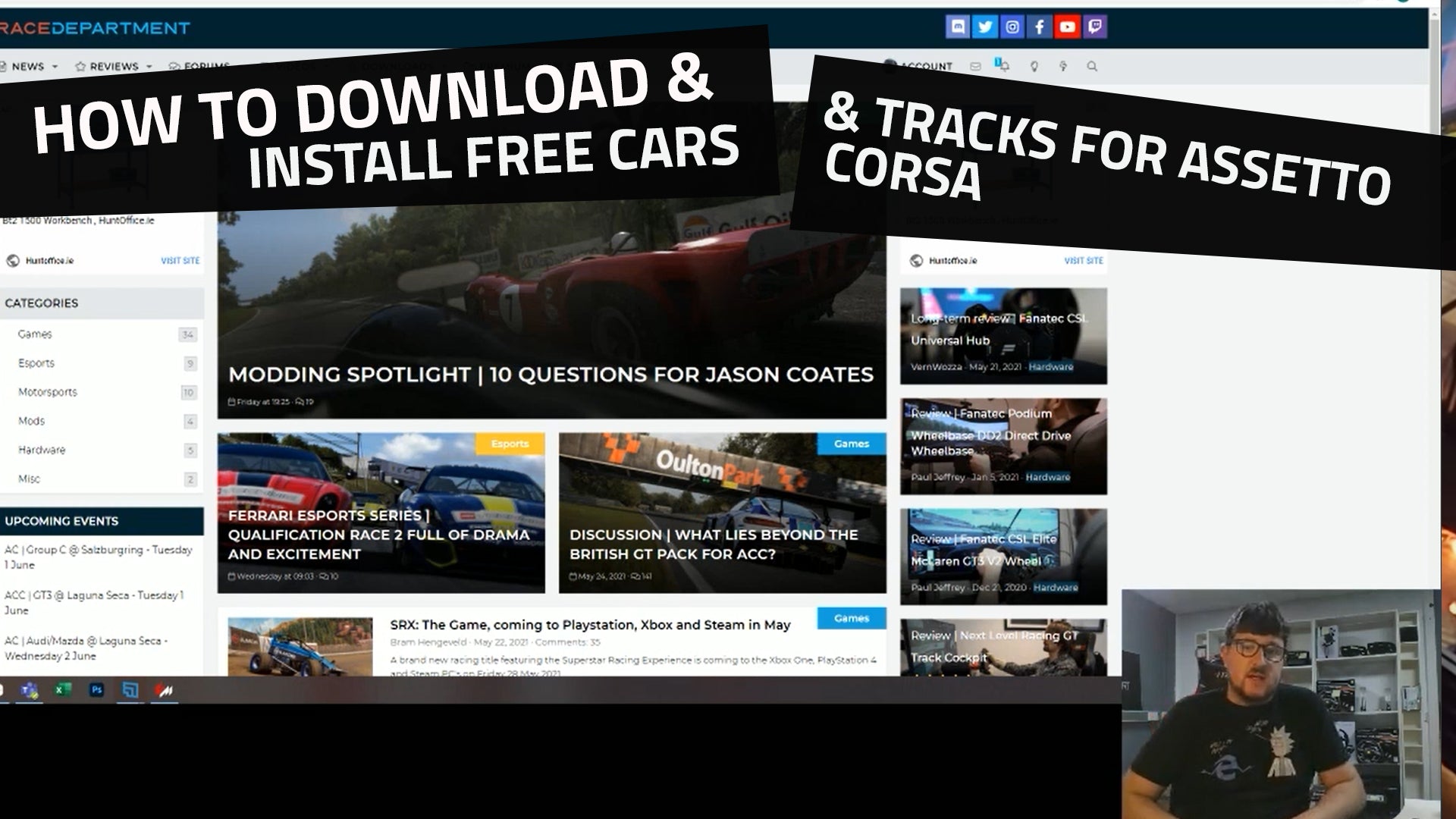 Upload custom cars and tracks using Content Manager (full version